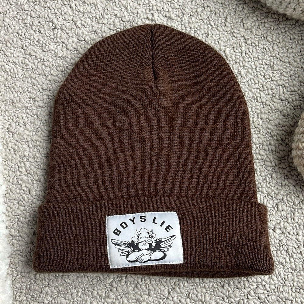 Brown Boys Lie Beanie